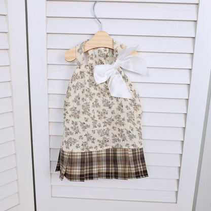 Ozzie - Floral Bow Accent Spring Pet Dress for Dogs