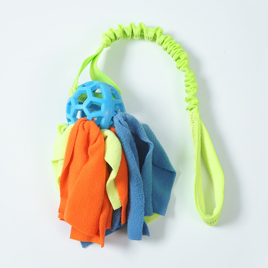 Petkin - Interactive Hollow Ball Rope Dog Toy
