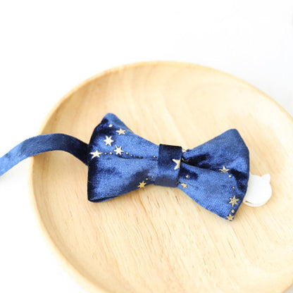 Mokka - Decorative Bow Tie Collar with Bell for Cats