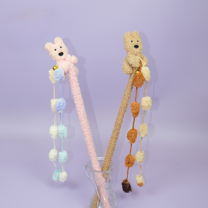 Moo - Puppy Wand Cat Toy