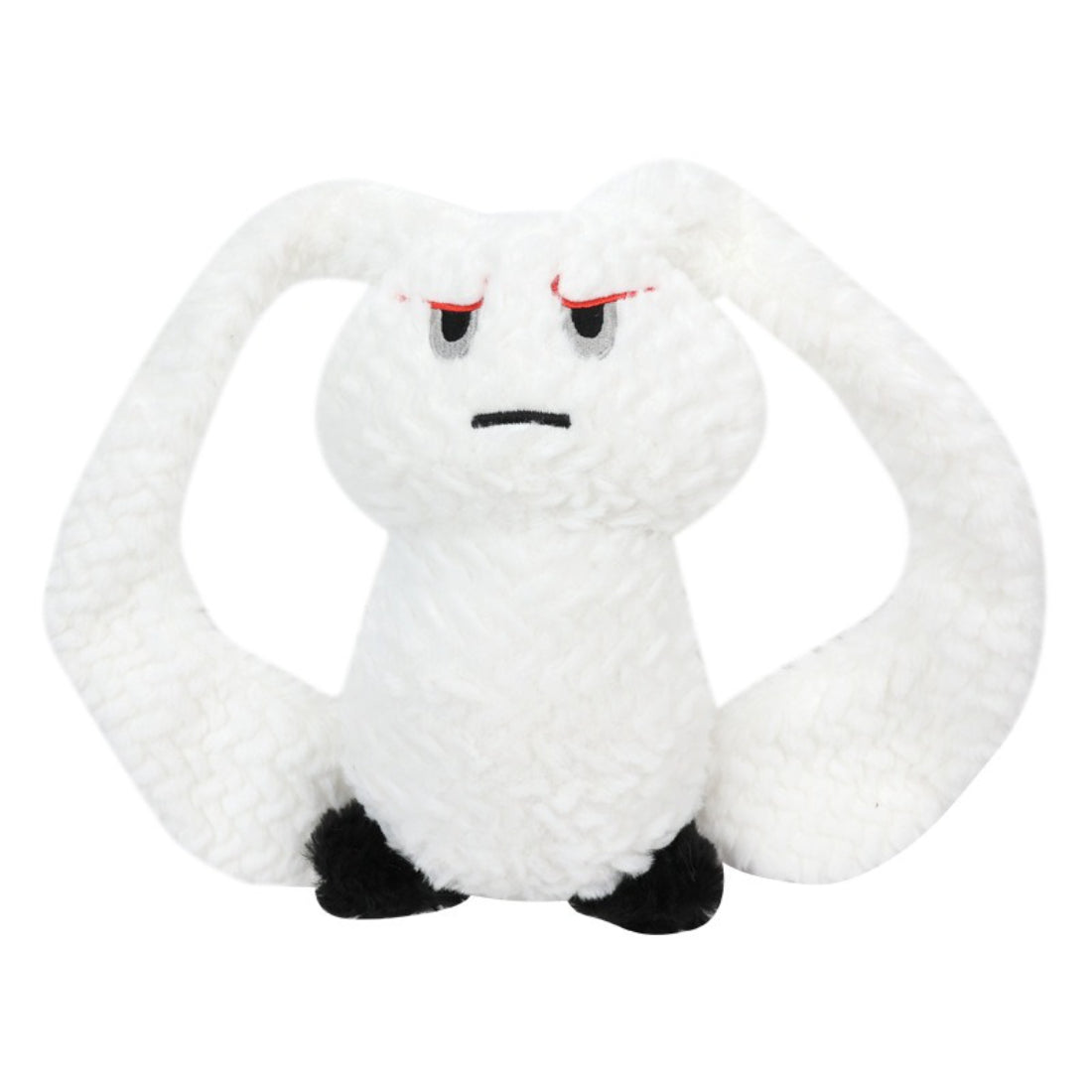 Petkin Funny Plush Tug Dog Toy with bright colors and durable rope ends