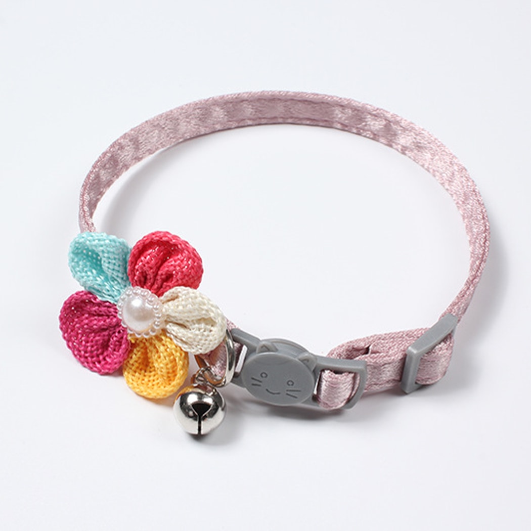 Mokka - Princess Style Flower Cat Collar with Bell