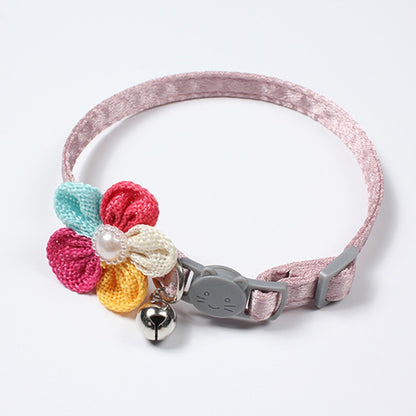 Mokka - Princess Style Flower Cat Collar with Bell