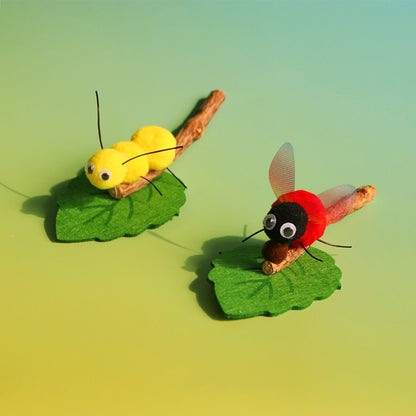 Moo Bug Pounce interactive cat toy with colorful bug design on white background
