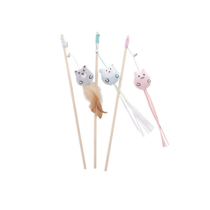 Moo - Plush Teaser Wand Cat Toy