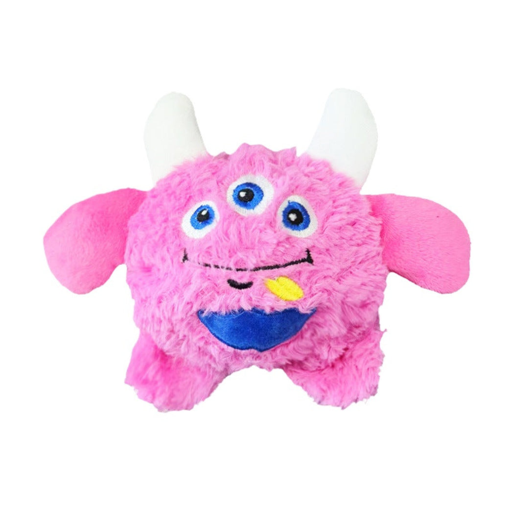 Petkin - Cartoon Monster Squeaky Plush Dog Toy
