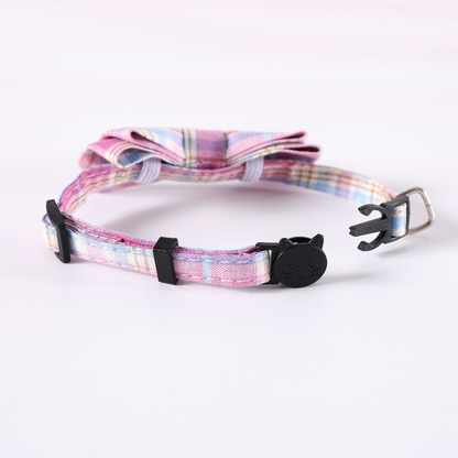 Close-up of the adjustable strap, cat-face clasp and buckle