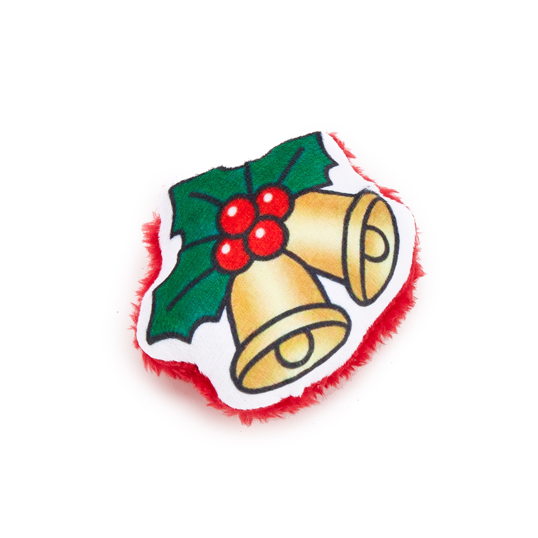 Bells style Christmas cat toy on a white background