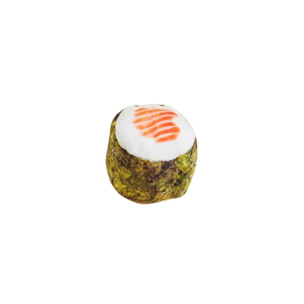 Salmon sushi roll cat toy