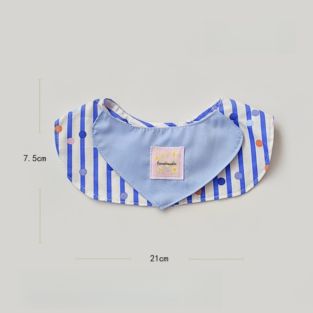 Mokka - Sweet Style Plaid Pattern Pet Bib