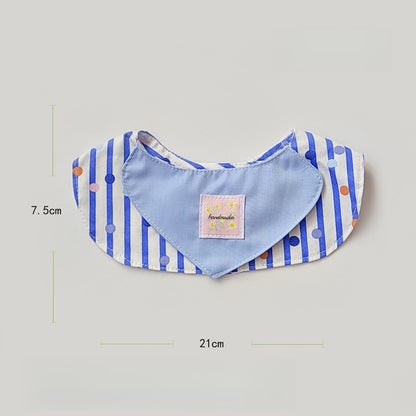 Mokka - Sweet Style Plaid Pattern Pet Bib