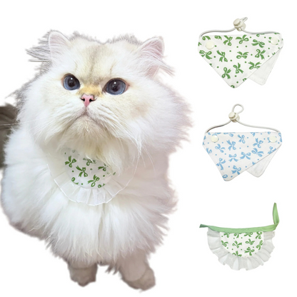 Mokka - Floral Ruffle Pet Bandana