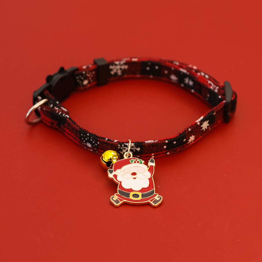 Christmoo - Cartoon Christmas Motif Bell Cat Collar