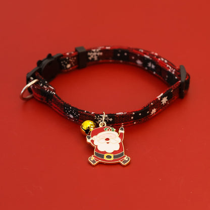 Christmoo - Cartoon Christmas Motif Bell Cat Collar