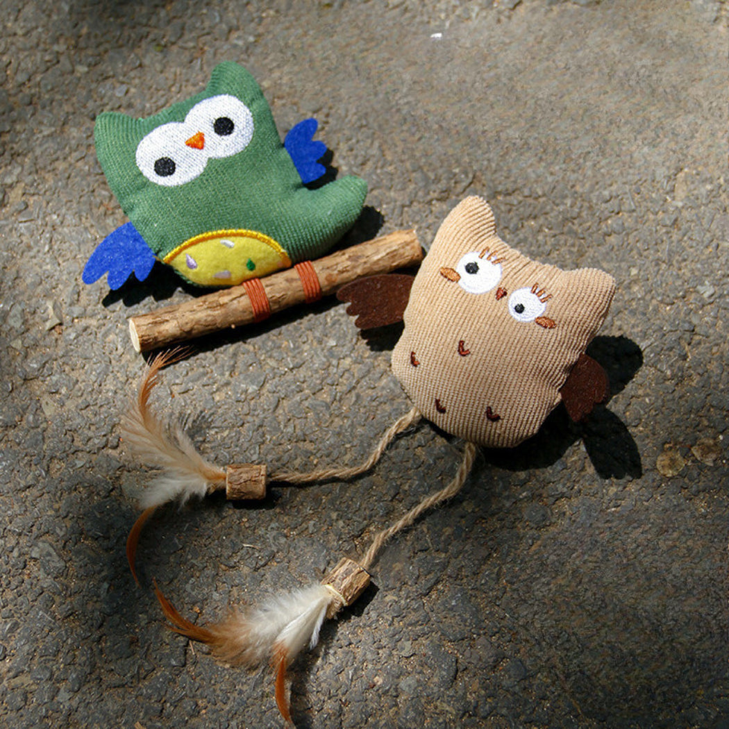 Moo - Owl Design Cat Toy