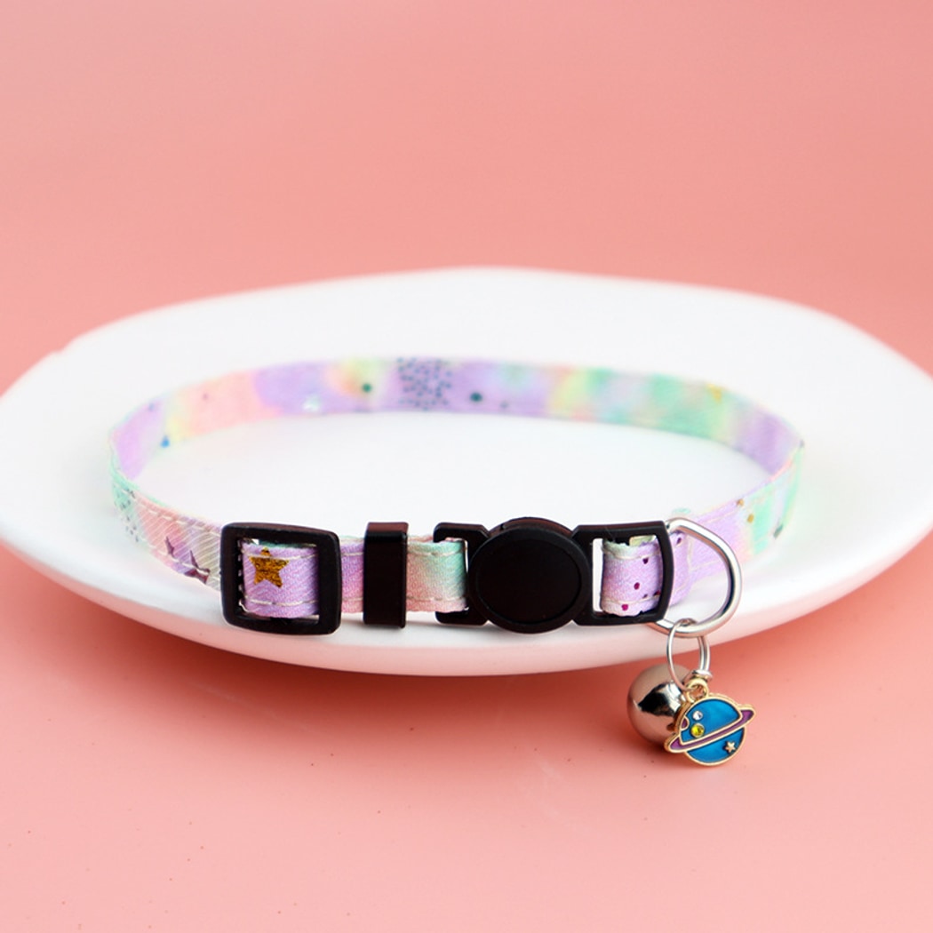 Mokka - Star Print Bow Cat Collar