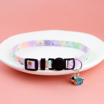 Mokka - Star Print Bow Cat Collar