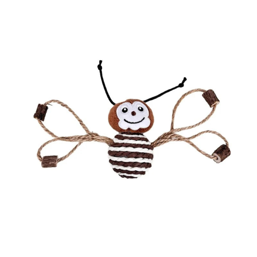Moo - Smiling Rope-Wrapped Insect-Shaped Cat Toy