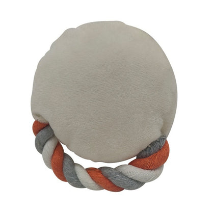 Close-up of Petkin Bread Rope Plush Toy showing soft texture and bread pattern