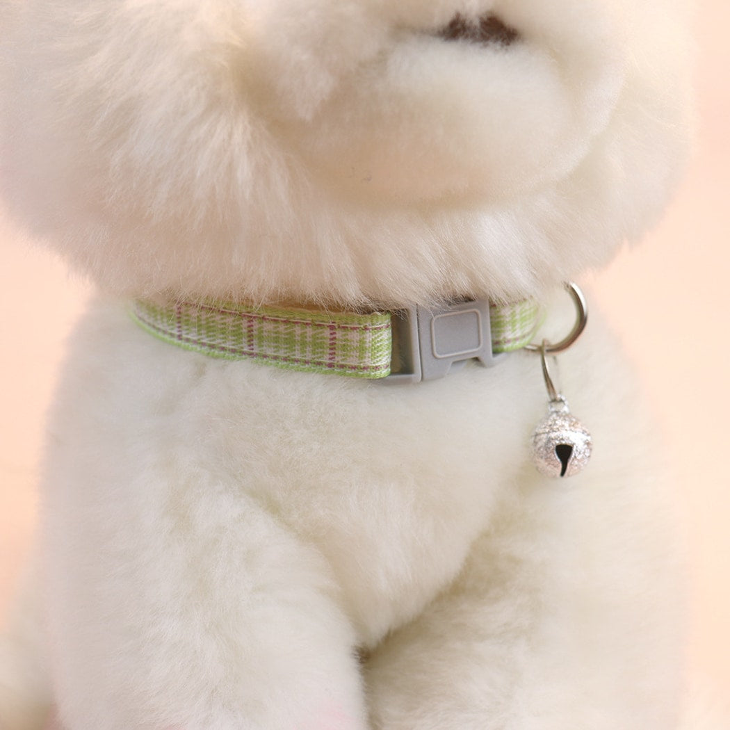 Mokka - Plaid Bell Casual Everyday Cat Collar