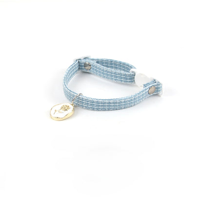 Mokka Rose Charm Breakaway Cat Collar packaging with collar inside