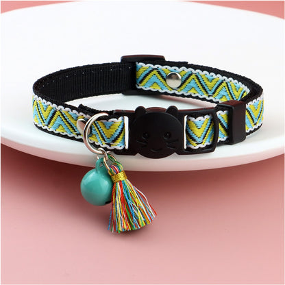 Mokka - Vintage Geometric Patterns Cat Collar