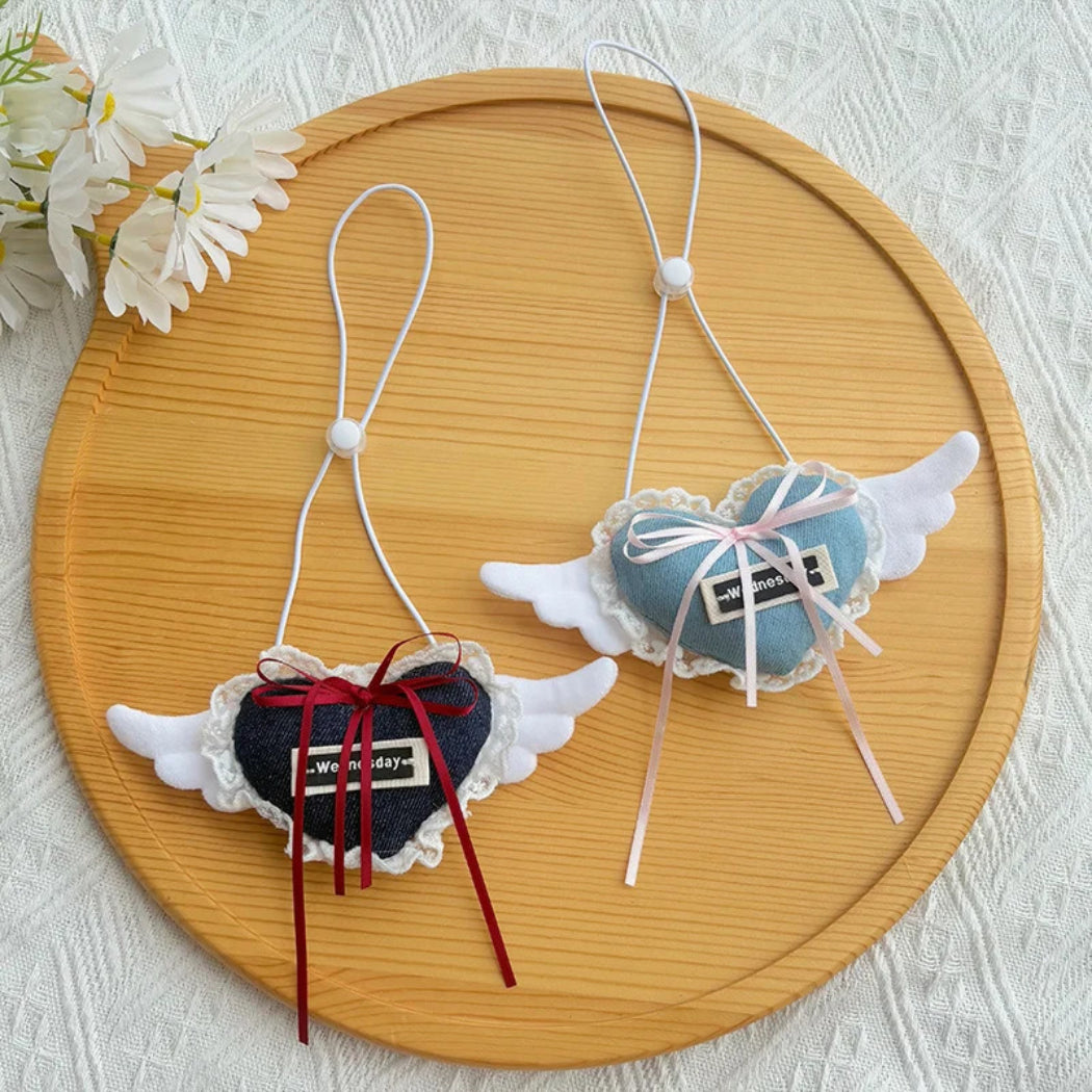 Mokka - Angel Heart Bow Pet Collar