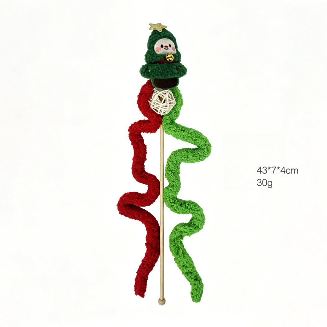 Christmoo - Christmas Character Teaser Cat Wand Toy