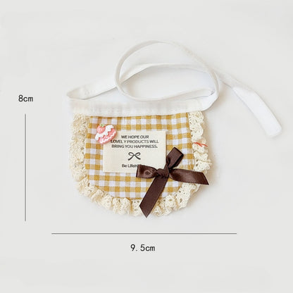 Mokka - Bow Lace-Look Pet Bib