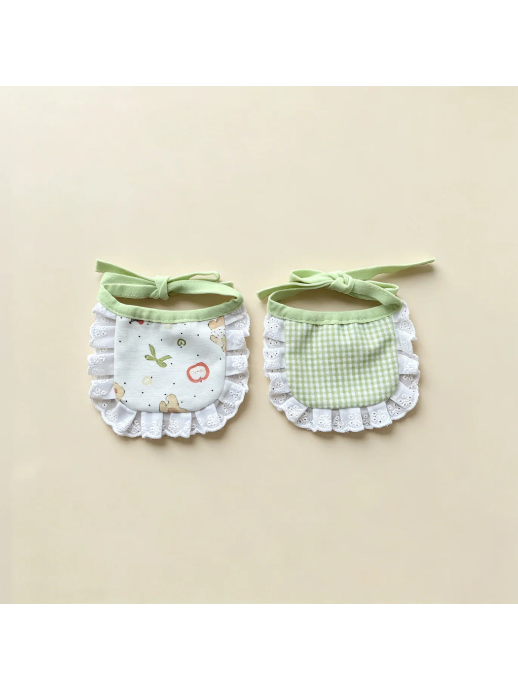 Mokka - Patterned Eyelet-Lace Ruffle Cat Neckwear