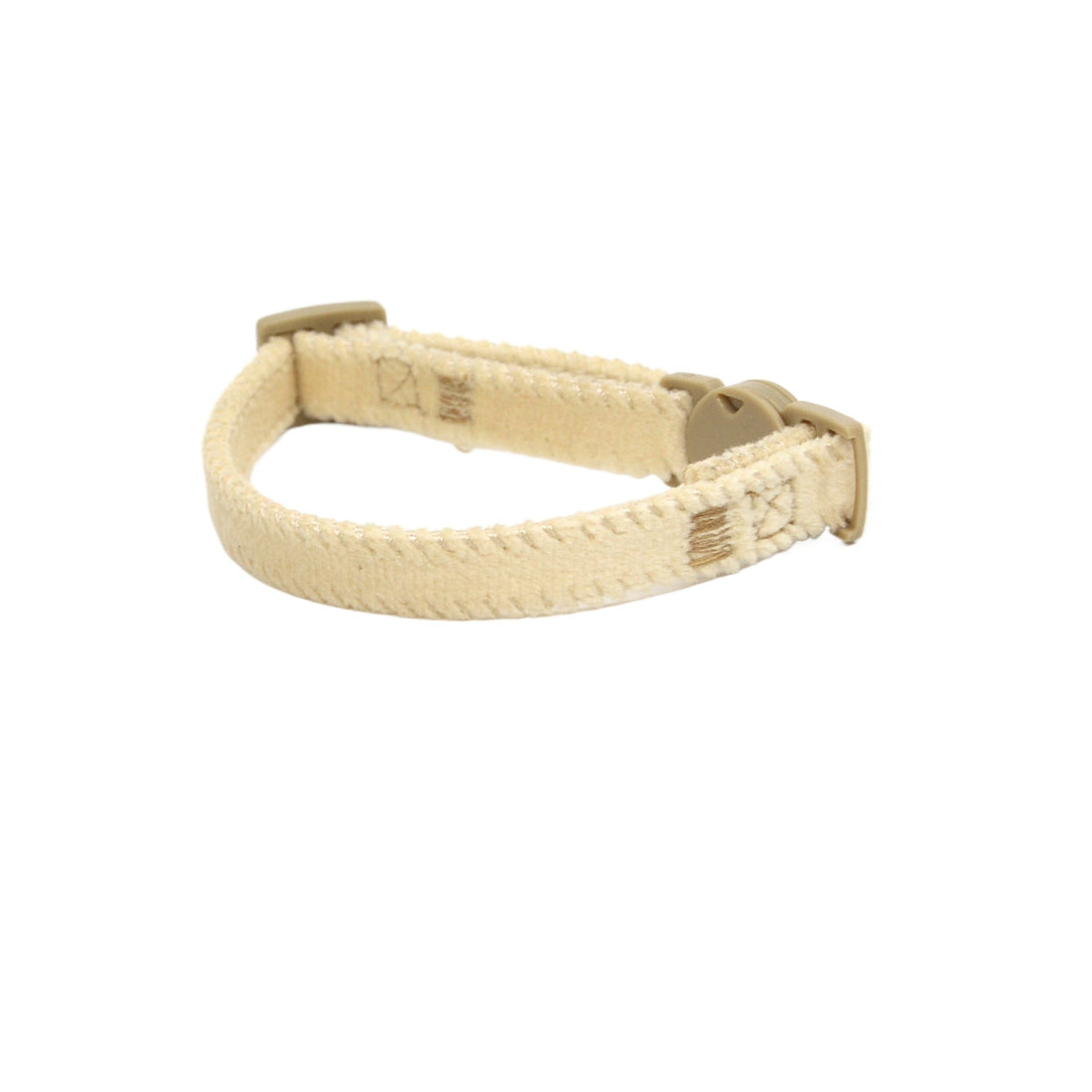 Mokka simple soft breakaway collar in brown with black buckle and adjustable strap