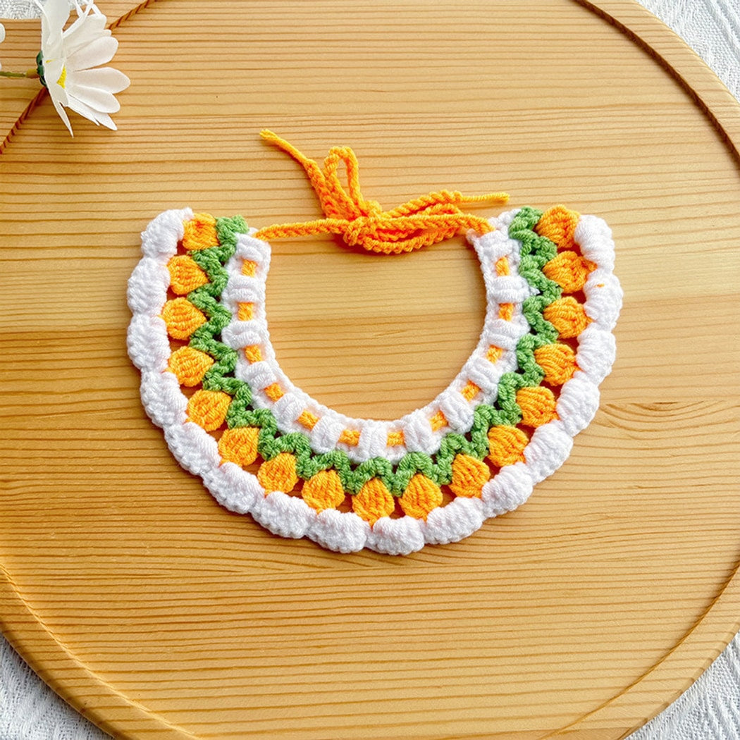 Mokka - Tulip Tie Strap Cat Collar