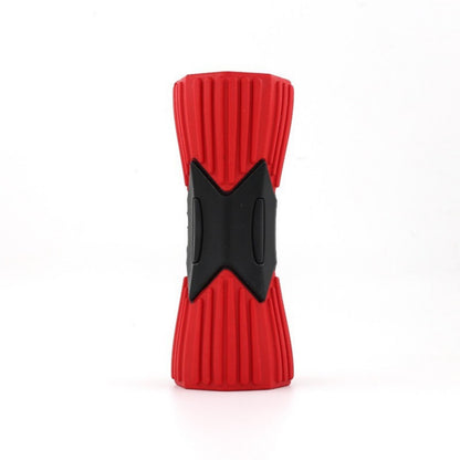 Side view of Chewia Cylinder Chew Squeaky Toy highlighting cylindrical design