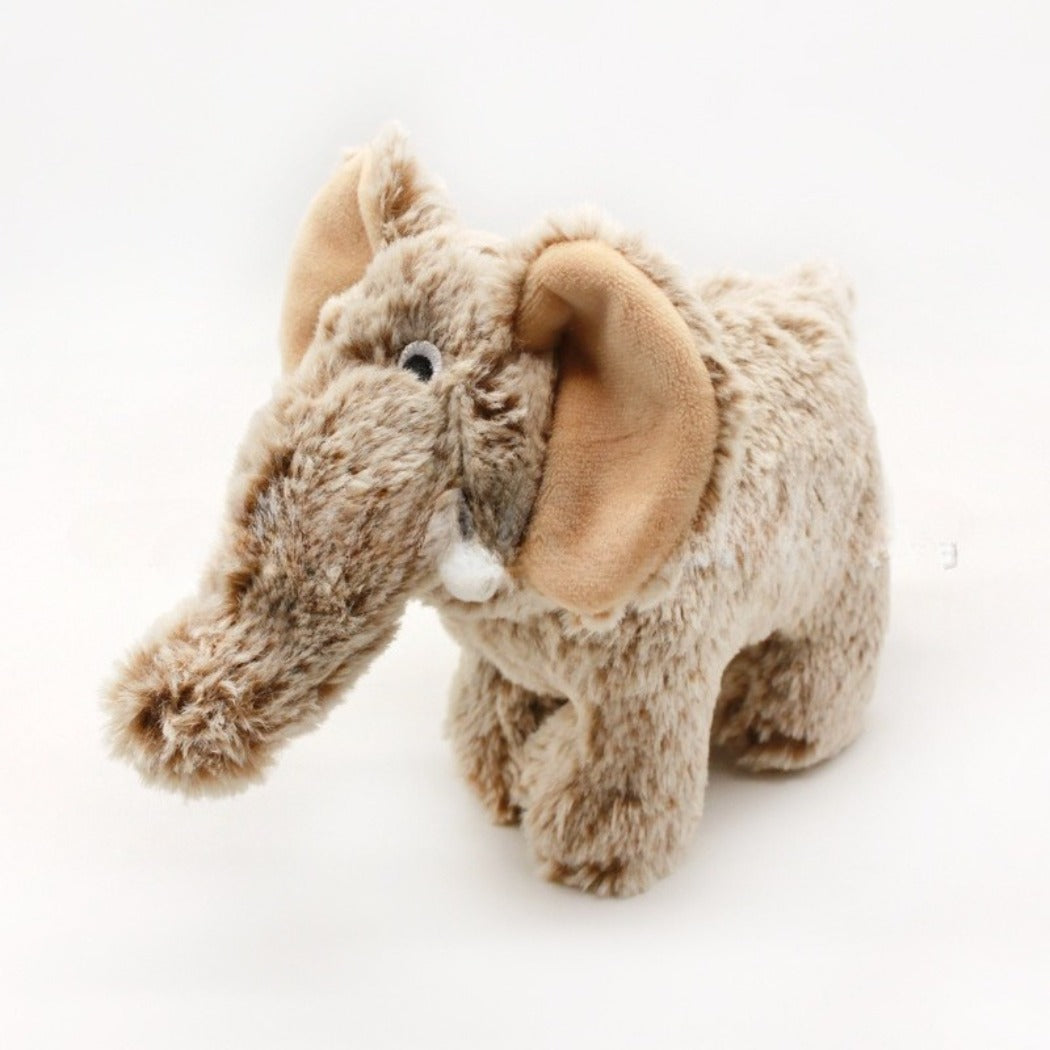 Petkin - Plush Elephant Dog Toy with Fuzzy Ears