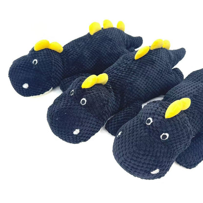 Petkin - Corduroy Dinosaur Squeaky Dog Toy