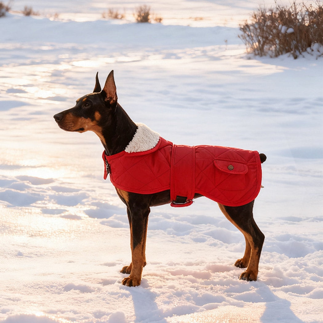 Ozzie - Quilted British Inspired Dog Winter Vest