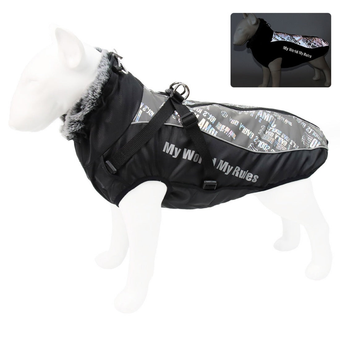 Ozzie - Waterproof Reflective Winter Coat for Large Dogs