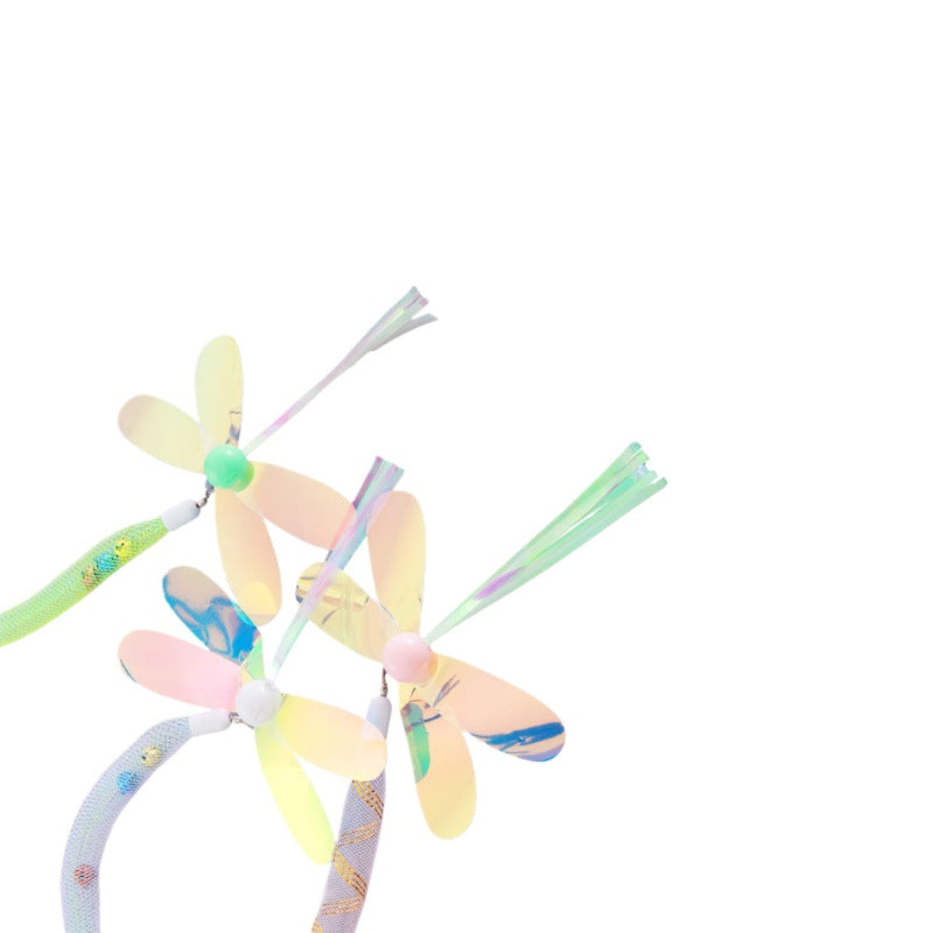 Moo - Glitter Dragonfly Wand Cat Toy
