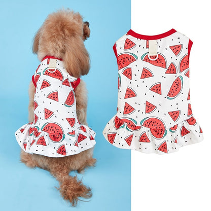 Ozzie - Playful Print Vest Style Pet Dress