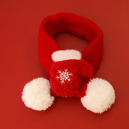 Christmoo - Cartoon Christmas Cat and Dog Neck Scarf