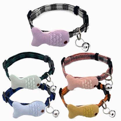 Mokka - Plush Fish Decorative Cat Collar