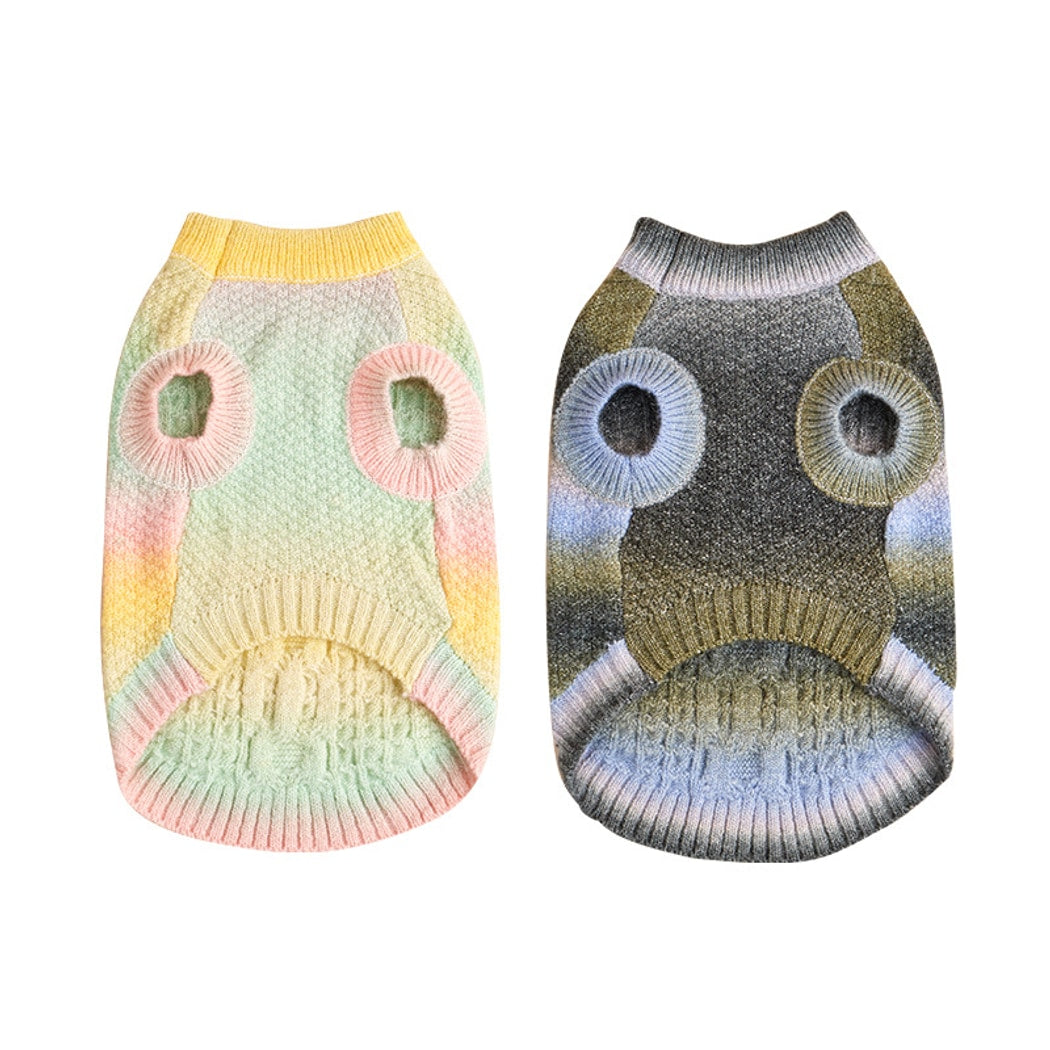 Ozzie - Gradient Candy Style Pet Sweater for Dogs