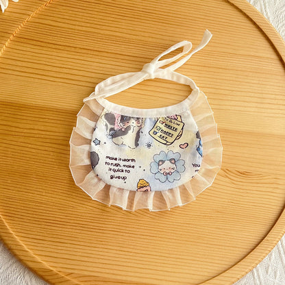 Mokka - Cute Ruffle Trim Pet Bib