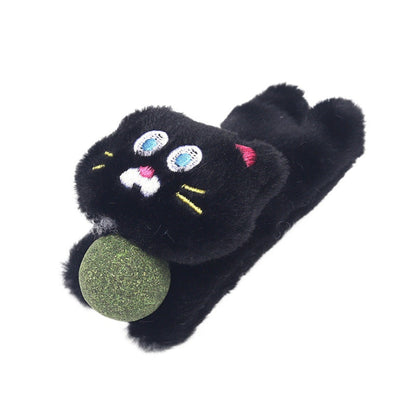 Moo - Fuzzy Cat-Shaped Plush Cat Toy