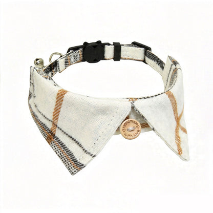 Mokka - Plaid Breakaway Buckle Bell Cat Collar