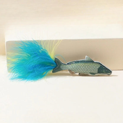 Moo - Feather Tail Fish Cat Toy