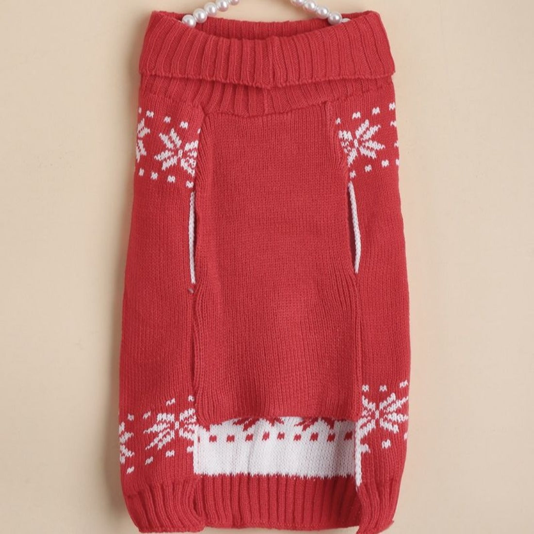 Christmoo - Red Snowflake Pet Sweater