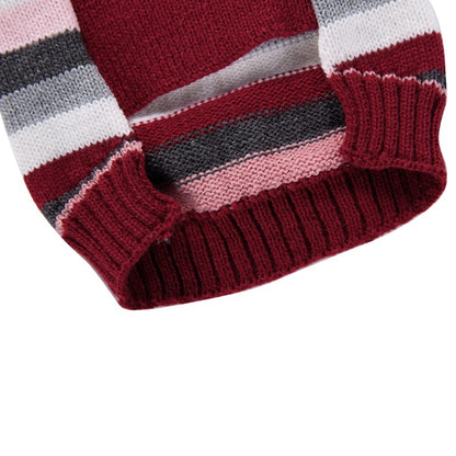Ozzie - Colorful Striped Dog Sweater