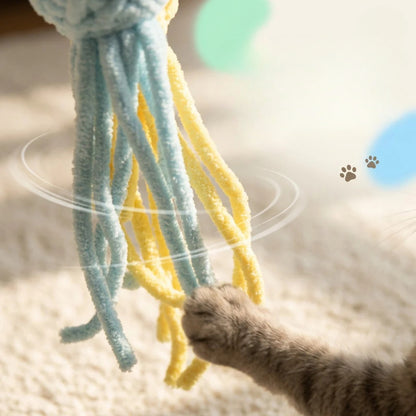 Petkin Blue Octopus Plush Cat Toy