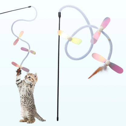 Moo - Iridescent Insect-Like Ornament Wand Cat Toy